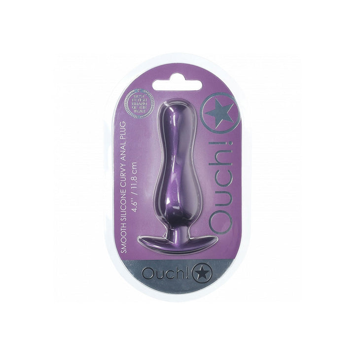 Ouch! Curvy Anal Plug - Metallic Purple