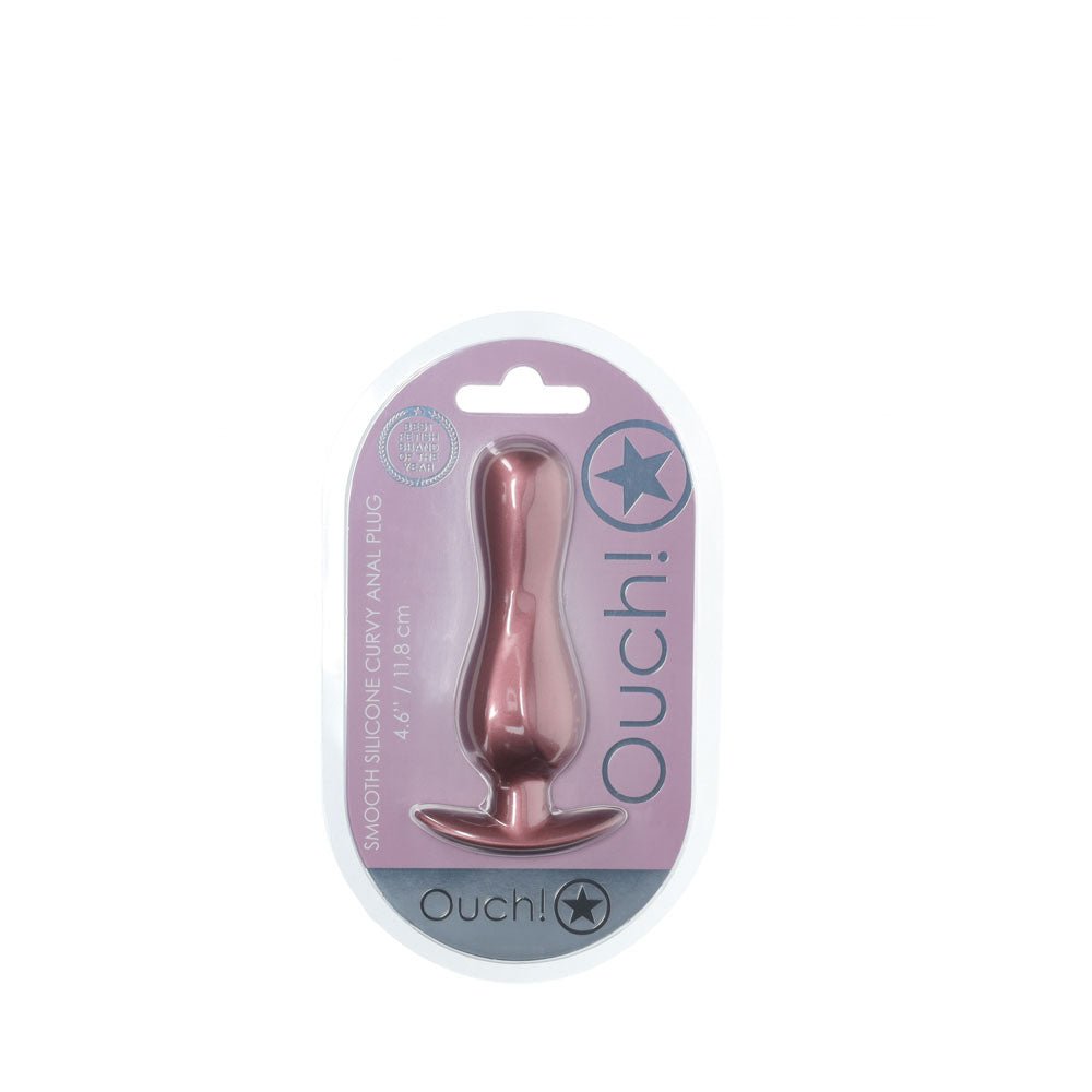 Ouch! Curvy Anal Plug - Rose Gold