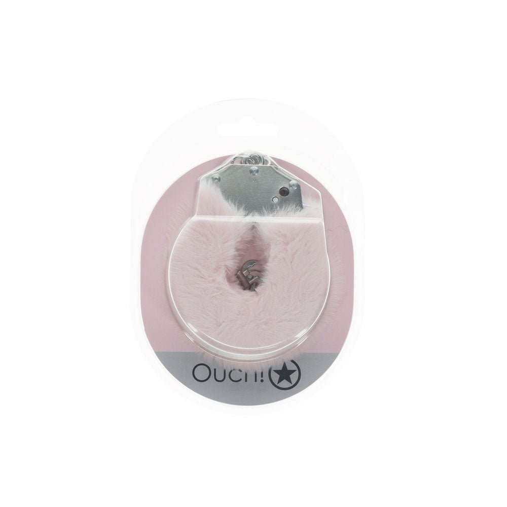 Ouch! Heavy-Duty Fluffy Cuffs - Powder Pink