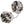 Ouch! Heavy-Duty Fluffy Cuffs - Snow Leopard