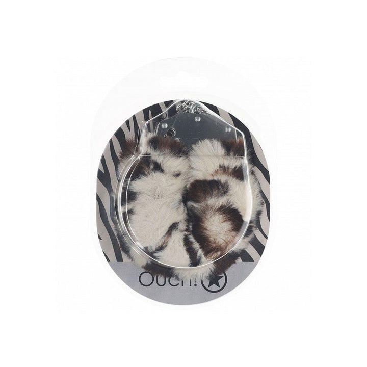 Ouch! Heavy-Duty Fluffy Cuffs - Snow Leopard