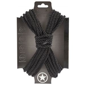 Ouch! Black Bondage Rope - 10 Mtrs