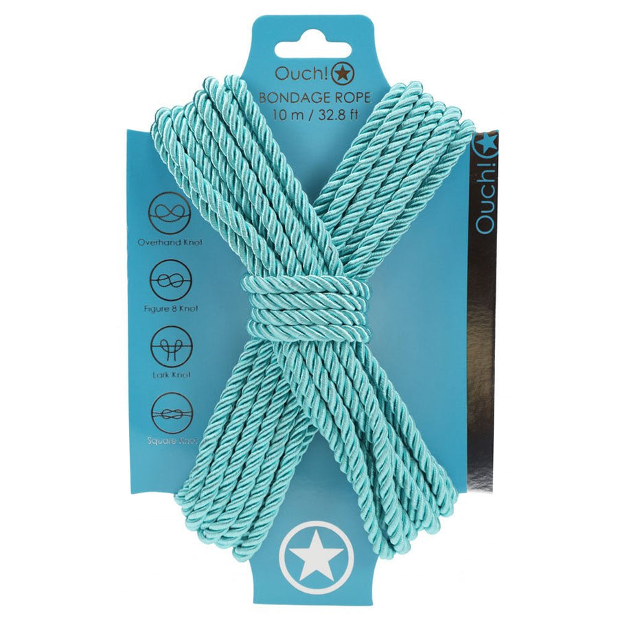 Ouch! Blue Bondage Rope - 10 Mtrs