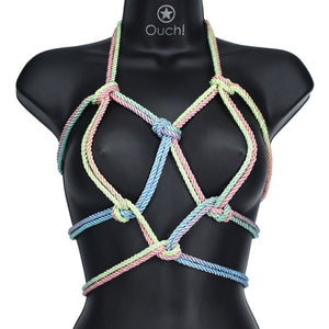 Ouch! Multicolored 1 Bondage Rope - 10 Mtrs