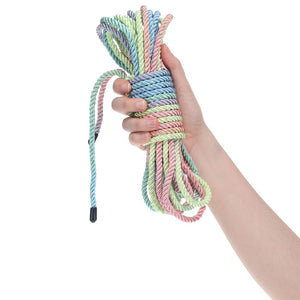 Ouch! Multicolored 1 Bondage Rope - 10 Mtrs