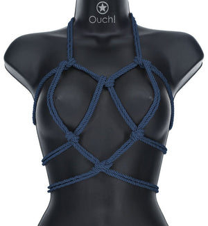 Ouch! Navy Blue Bondage Rope - 10 Mtrs
