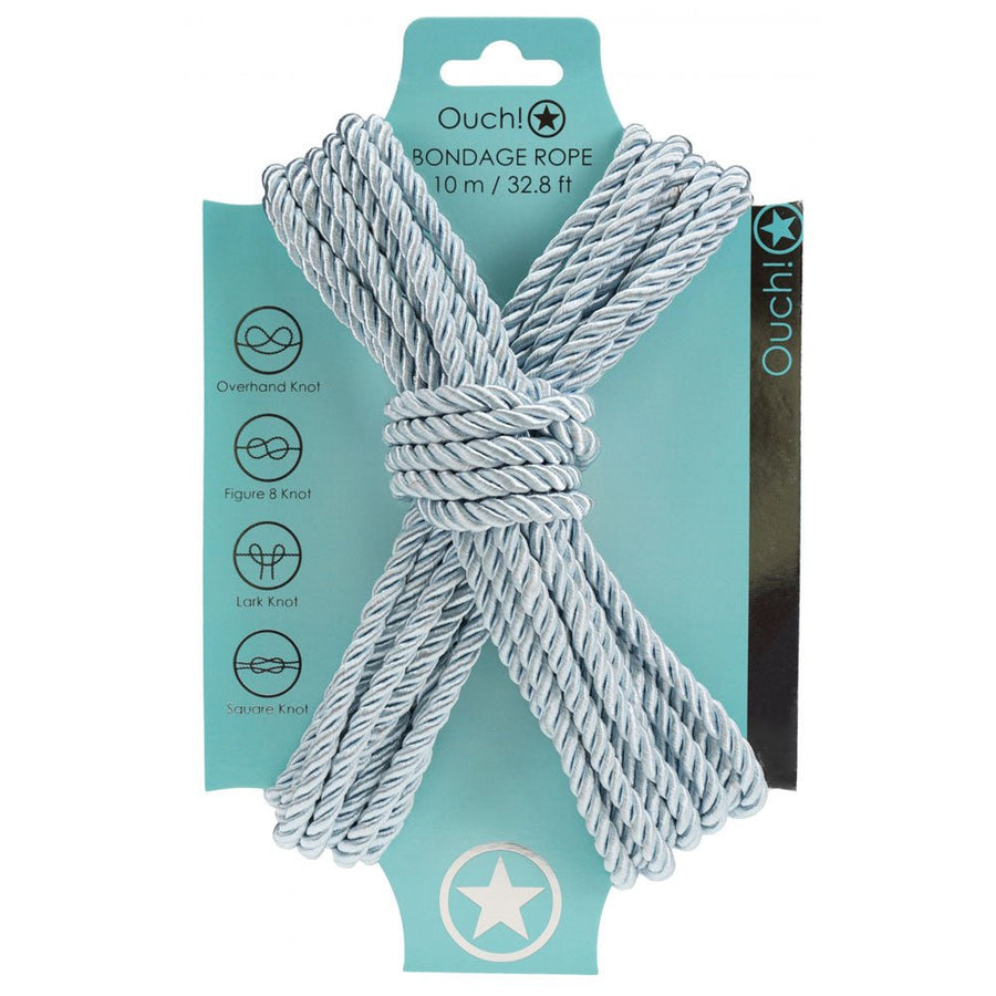 Ouch! Powder Blue Bondage Rope - 10 Mtrs