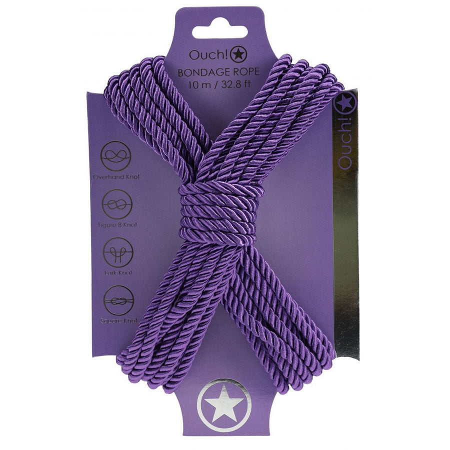 Ouch! Purple Bondage Rope - 10 Mtrs
