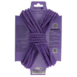 Ouch! Purple Bondage Rope - 10 Mtrs