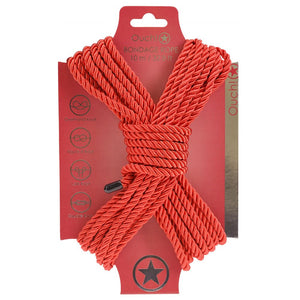 Ouch! Red Bondage Rope - 10 Mtrs 
