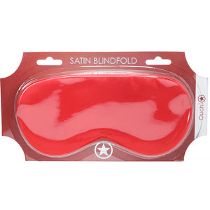 Ouch! Satin Eye Mask - Red