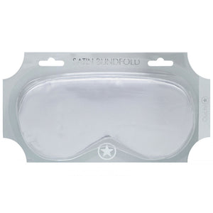 Ouch! Satin Eye Mask - Silver