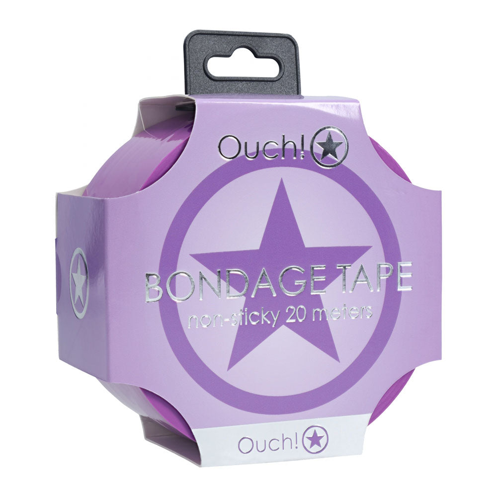 Ouch! PVC Non-Stick Bondage Tape - Purple - 20 metre Length