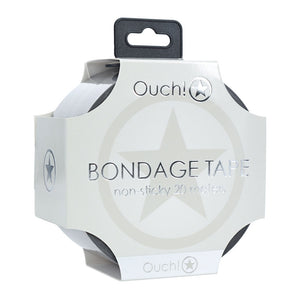 Ouch! PVC Non-Stick Bondage Tape - Silver - 20 metre Length