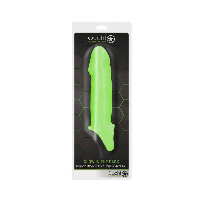 Ouch! Glow In The Dark Smooth Thick Stretchy Penis Sleeve