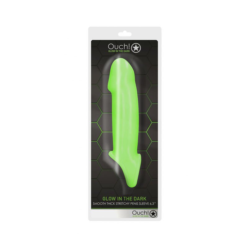 Ouch! Glow In The Dark Smooth Thick Stretchy Penis Sleeve