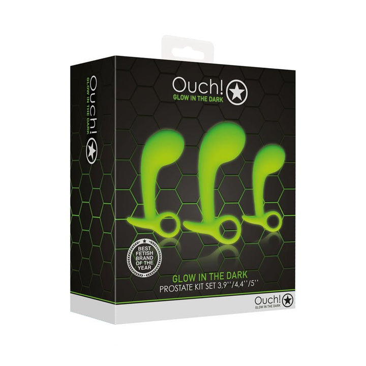 Ouch! Glow In The Dark Prostate Kit - Set of 3