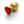 Ouch! Heart Gem Gold Butt Plug - Large