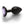 Ouch! Heart Gem Gunmetal Butt Plug - Small