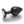 Ouch! Heart Gem Gunmetal Butt Plug - Medium
