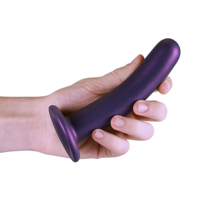 Ouch! Smooth 6 Inch G-Spot Dildo - Metallic Purple