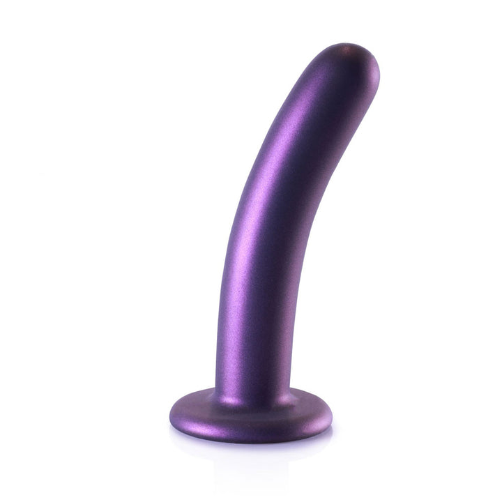 Ouch! Smooth 6 Inch G-Spot Dildo - Metallic Purple