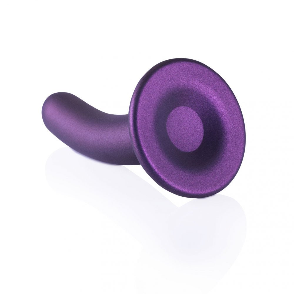 Ouch! Smooth 6 Inch G-Spot Dildo - Metallic Purple