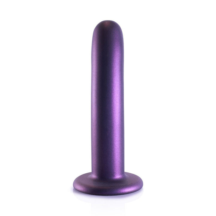 Ouch! Smooth 6 Inch G-Spot Dildo - Metallic Purple