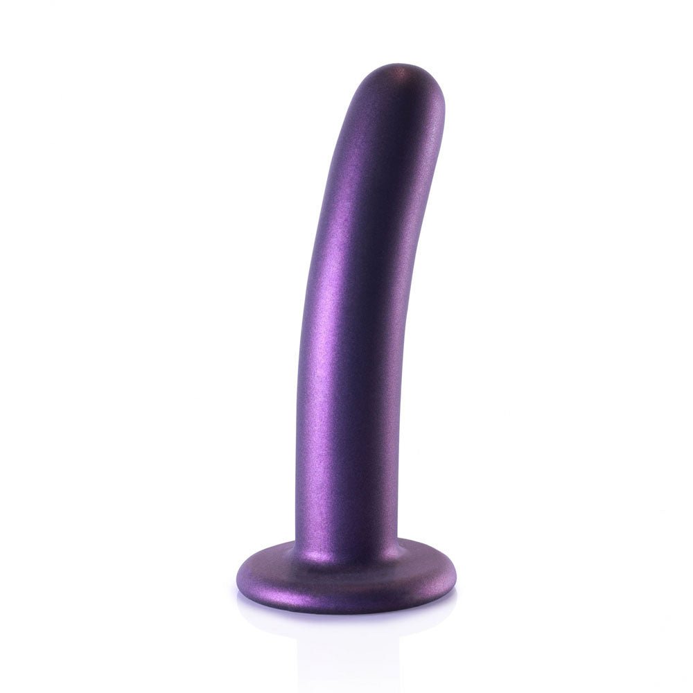 Ouch! Smooth 6 Inch G-Spot Dildo - Metallic Purple