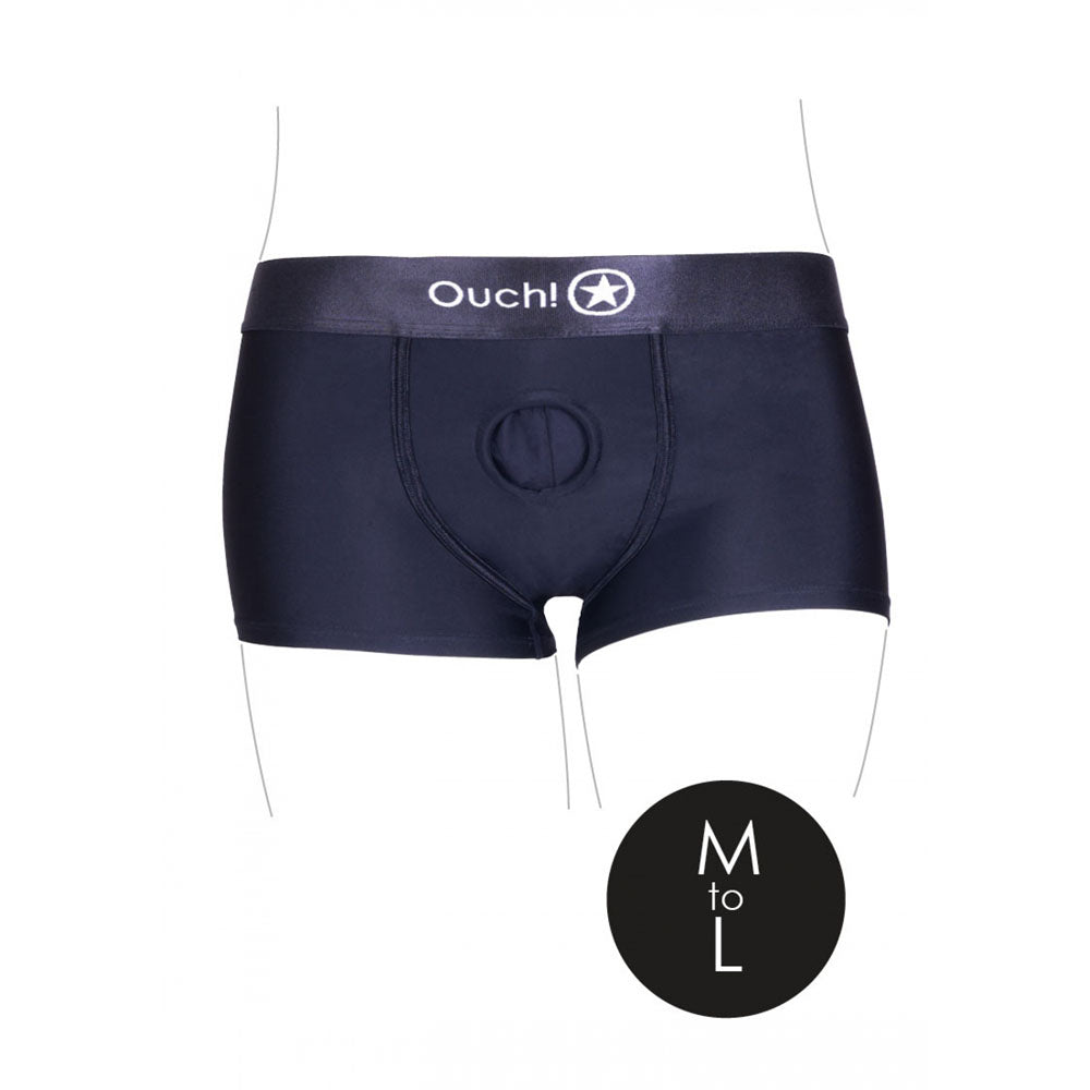 Ouch! Vibrating Strap-On Boxer - M/L