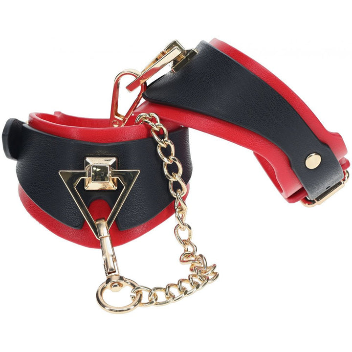 Ouch! Milan Collection - Handcuffs - Black/Red