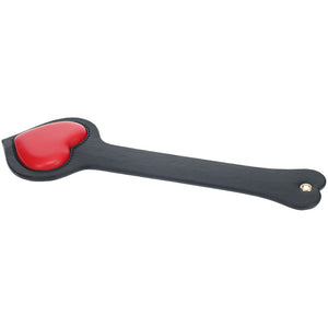 Ouch! Milan Collection - Heart Paddle - Black/Red