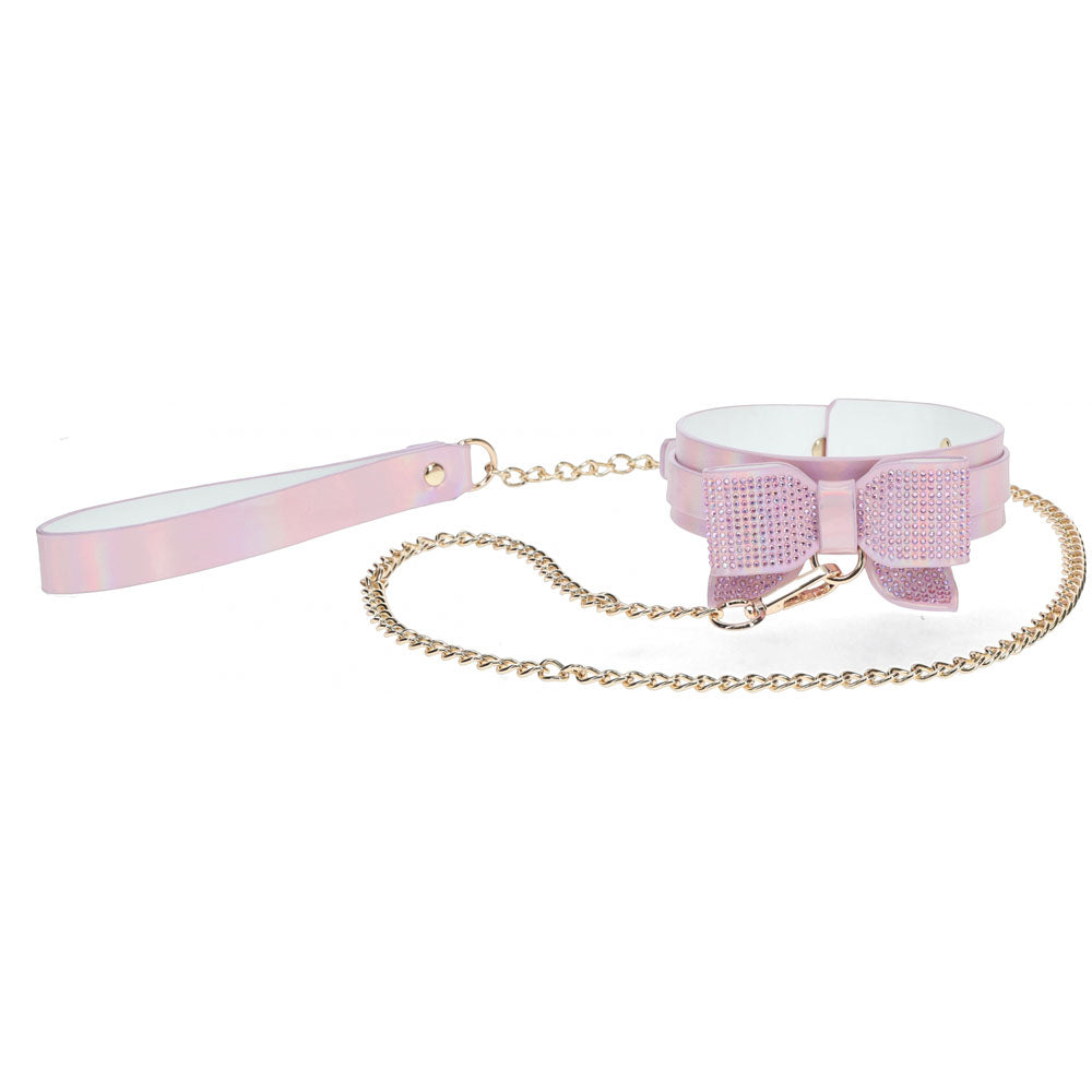 Ouch! Paris Collection - Collar with Leash - Pink