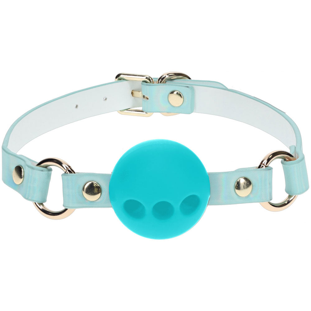 Ouch! Paris Collection - Silicone Ball Gag - Baby Blue