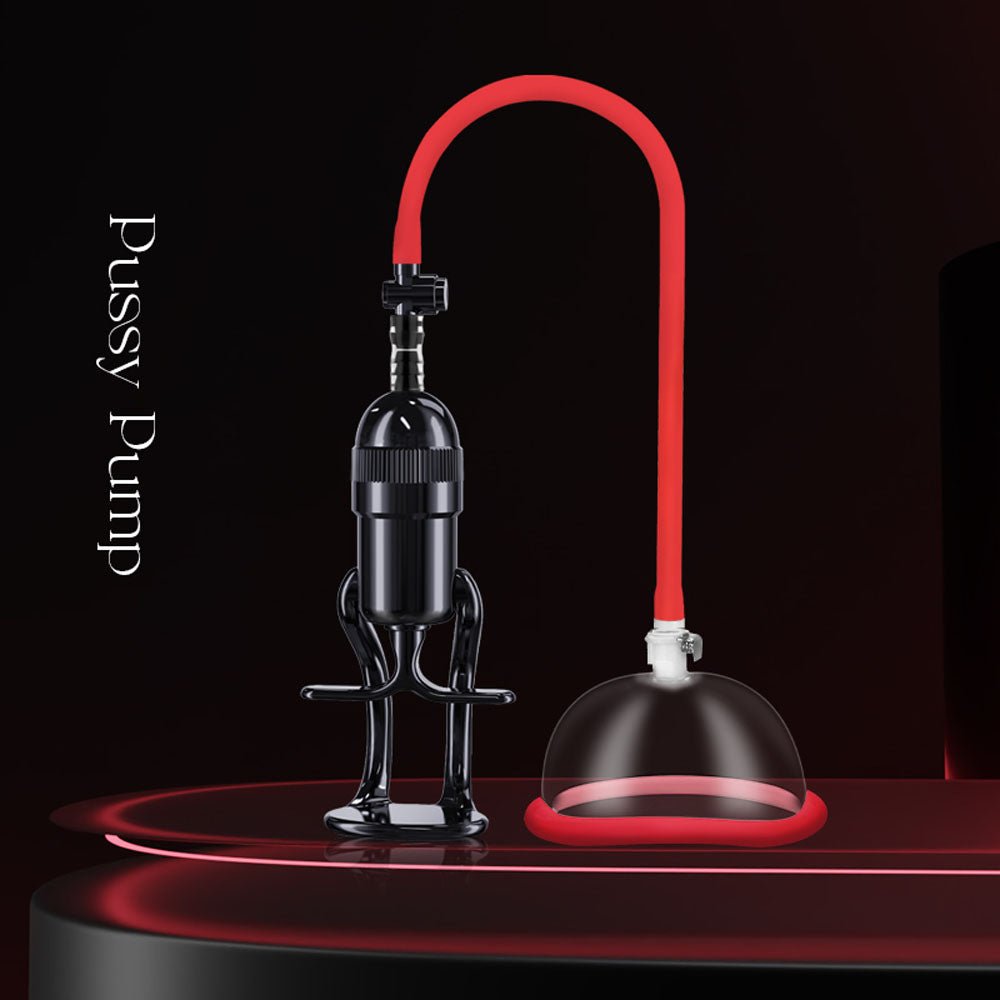 LuvPump Vagina Pump Enhancement System - Clear/Red
