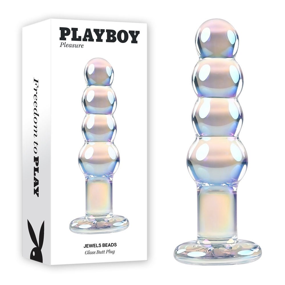 Playboy Pleasure Jewel Glass Anal Beads