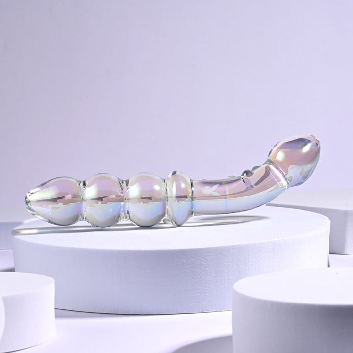 Playboy Pleasure Jewels Glass Double Ended Dildo