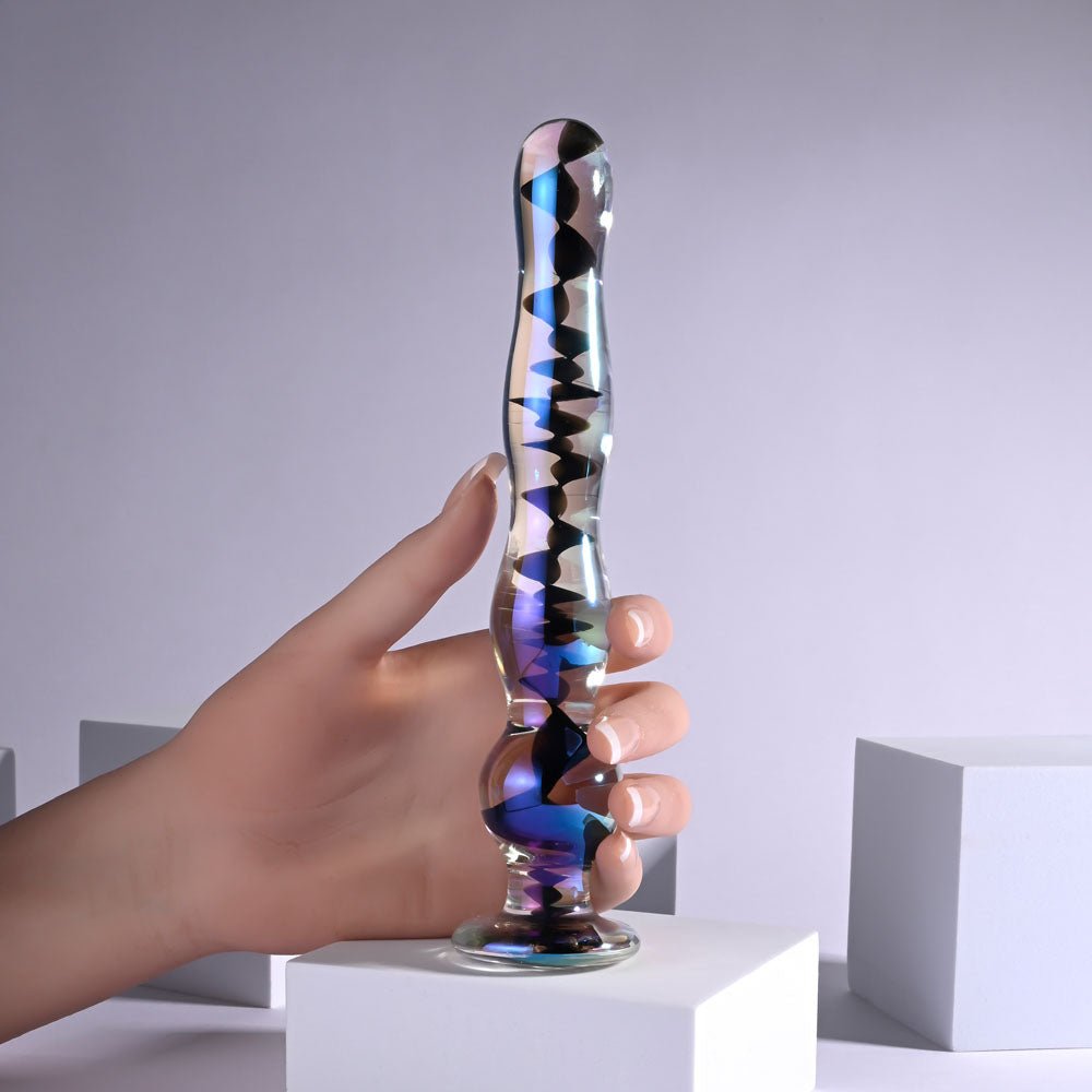 Playboy Pleasure Jewels Wand Glass Dildo