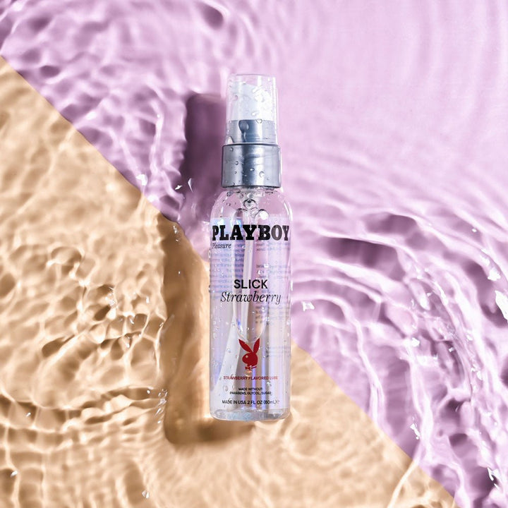 Playboy Pleasure Slick Strawberry Water Based Lubricant - 60ml