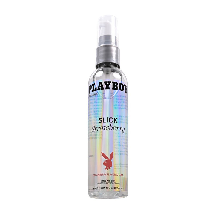 Playboy Pleasure Slick Strawberry Flavoured Water Based Lubricant - 120ml