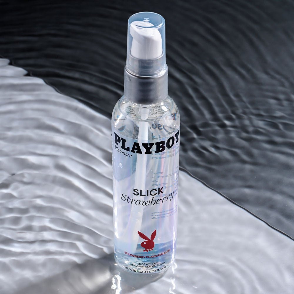 Playboy Pleasure Slick Strawberry Water Based Lubricant - 120ml