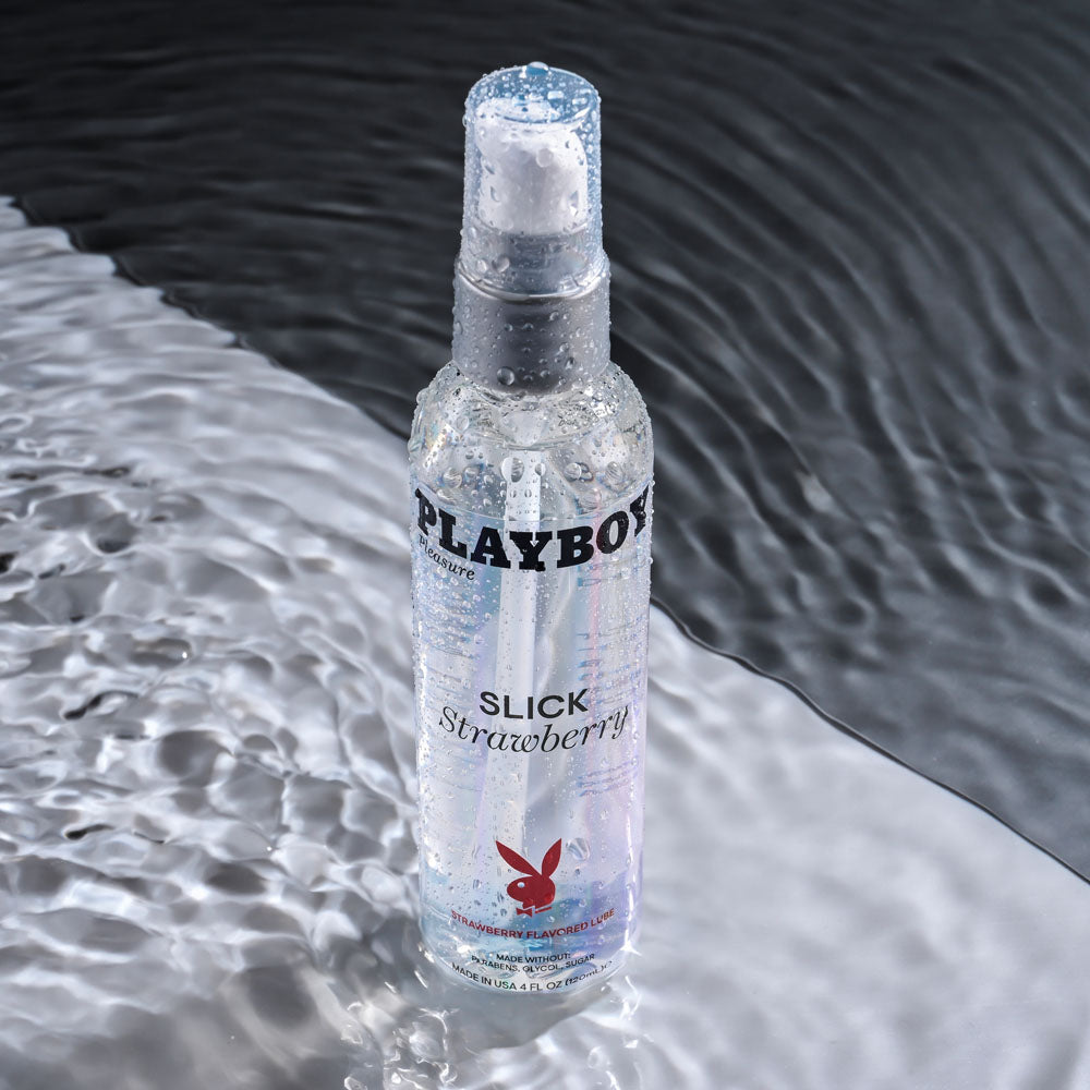 Playboy Pleasure Slick Strawberry Water Based Lubricant - 120ml