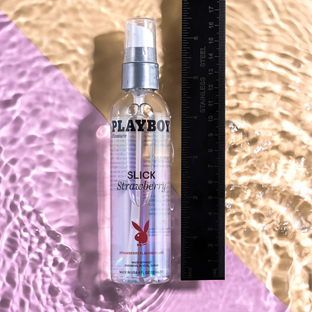 Playboy Pleasure Slick Strawberry Water Based Lubricant - 120ml