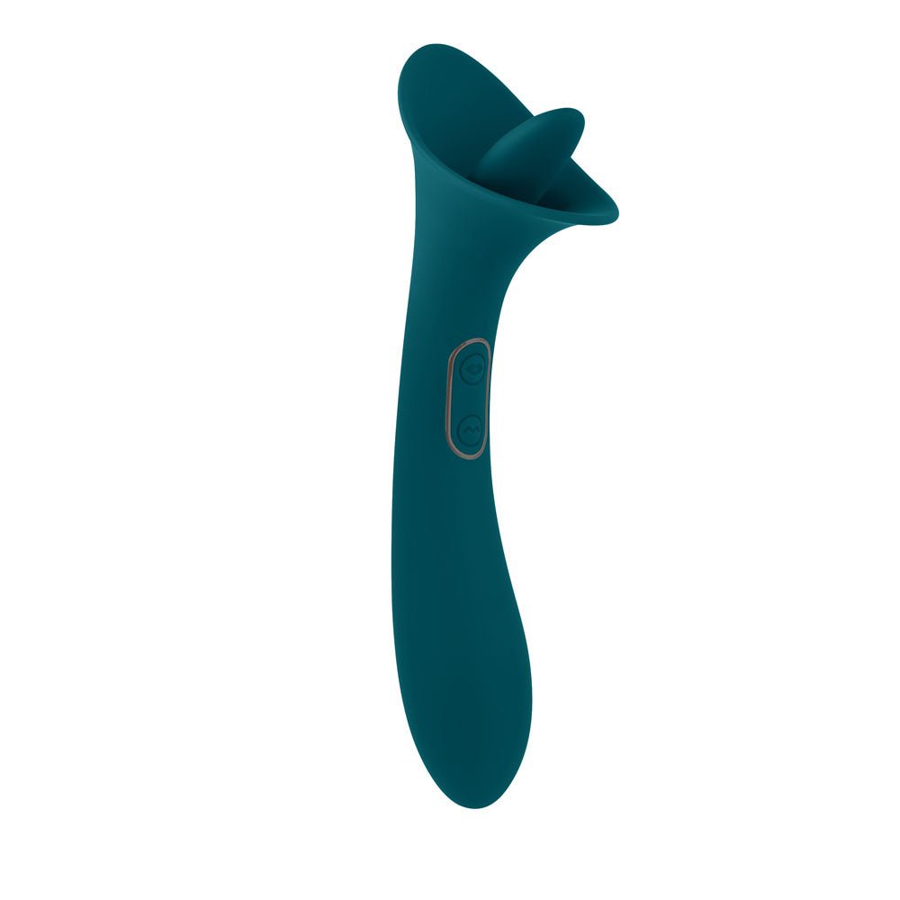 Playboy Pleasure True Indulgence Vibe with Flicking Tip - Teal