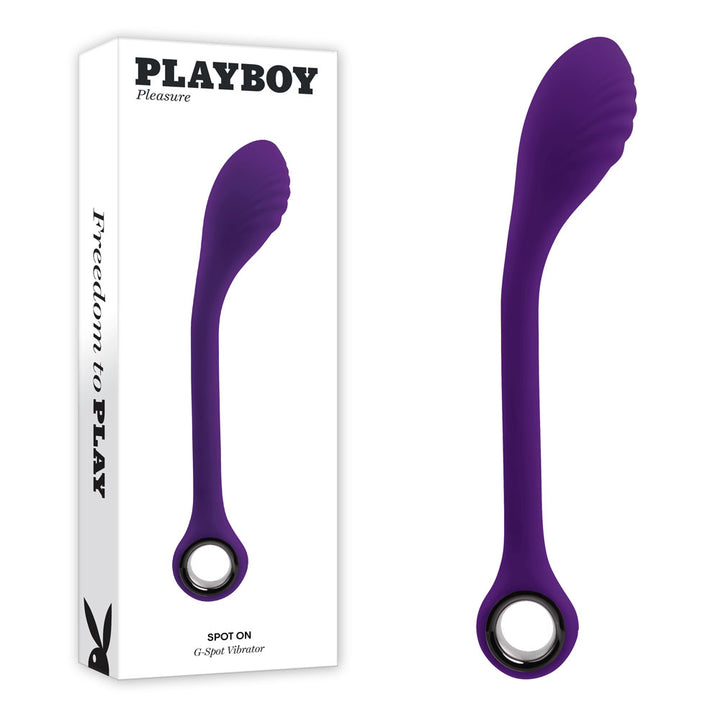 Playboy Pleasure Spot On Poseable G-Spot Vibrator - Purple