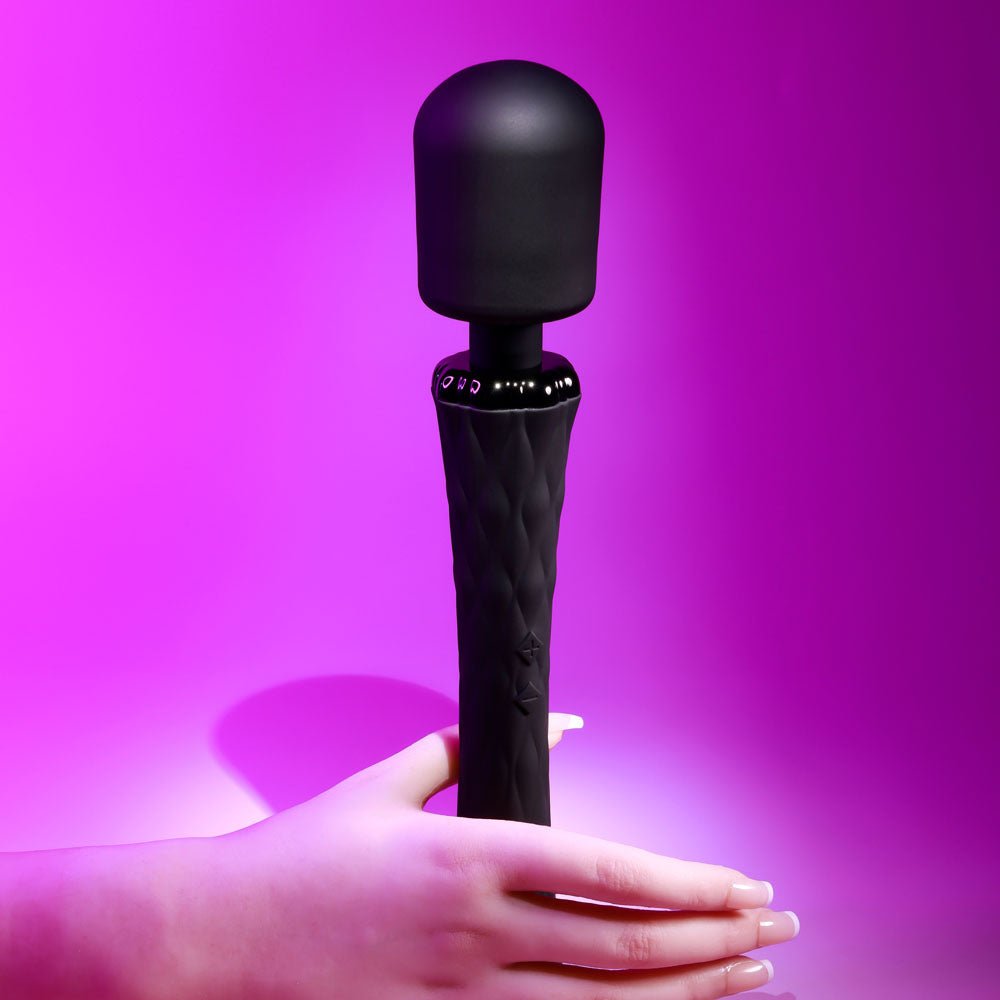 Playboy Pleasure Royal Massage Wand - Black