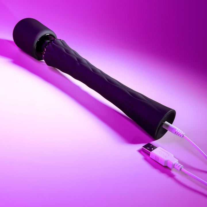 Playboy Pleasure Royal Massage Wand - Black