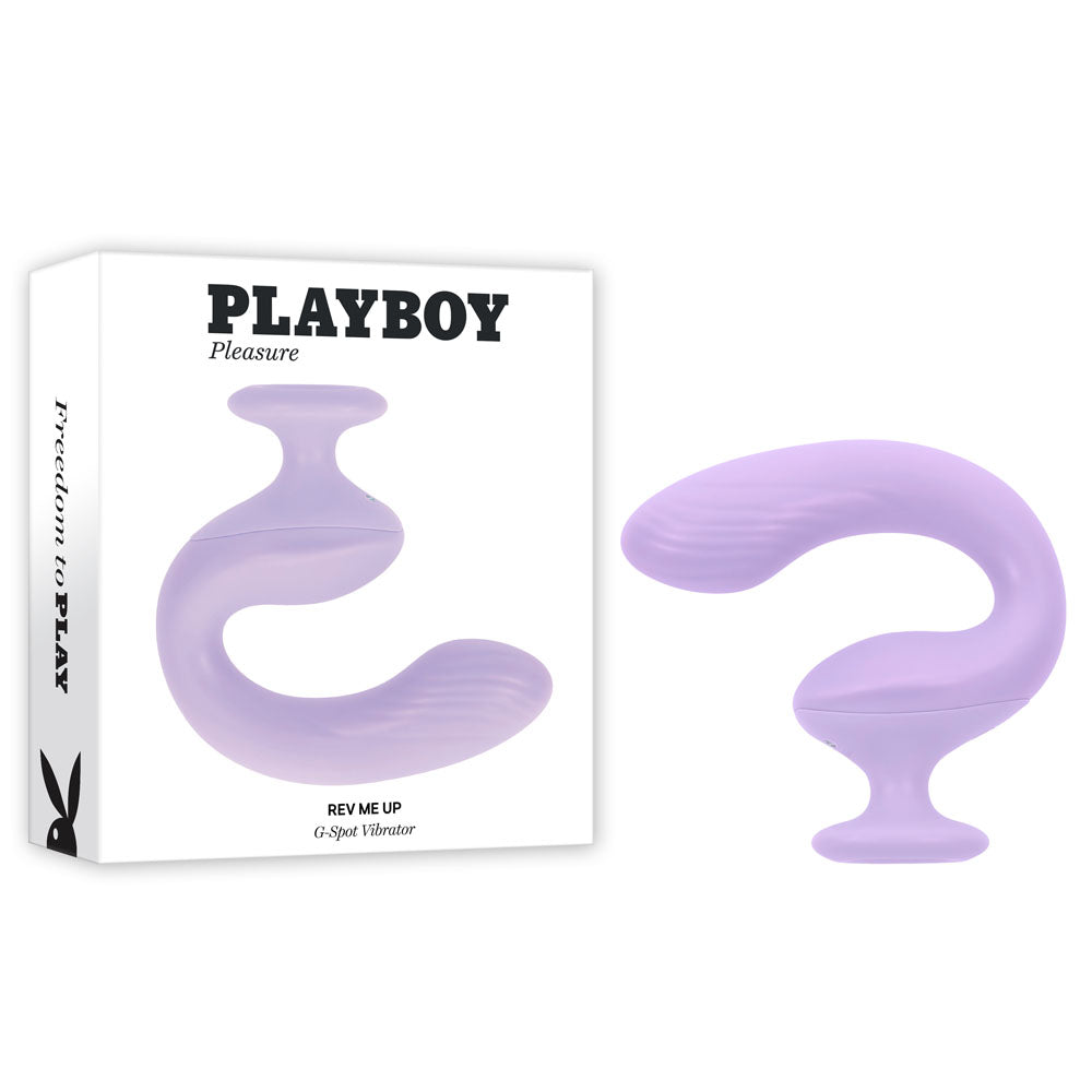 Playboy Pleasure Rev Me Up - Dual Motor Curved Vibrator - Purple