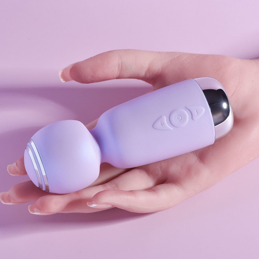 Playboy Pleasure Royal Mini Wand Vibrator - Lilac