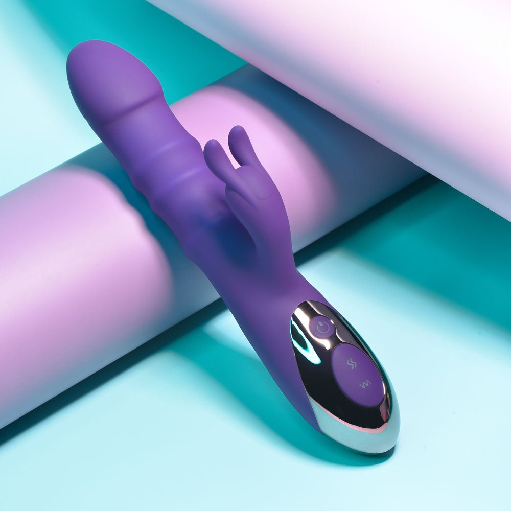 Playboy Pleasure Hop To It Rabbit Vibrator - Purple